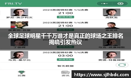 全球足球明星千千万谁才是真正的球场之王排名揭晓引发热议